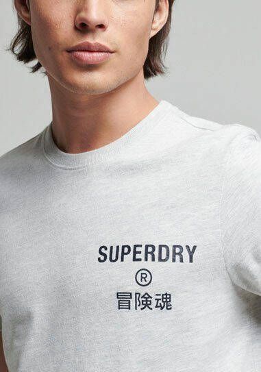 Superdry Shirt met ronde hals VINTAGE CORP LOGO MARL TEE