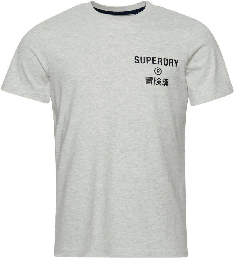 Superdry Shirt met ronde hals VINTAGE CORP LOGO MARL TEE