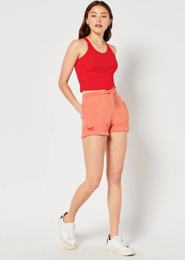 Superdry Short Jerseyshort van biokatoen met vintage logo