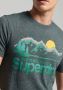 Superdry Vintage Kliek Avontuur T-Shirt Gray Heren - Thumbnail 4