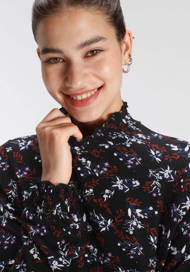Tamaris Shirt met elegante bloemenprint