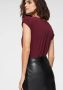 Tamaris T-shirt Korte mouwen regular fit effen met ronde hals - Thumbnail 2