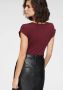 Tamaris T-shirt Korte mouwen regular fit effen met ronde hals - Thumbnail 7