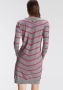 Tamaris Gebreide jurk met gestreept patroon - Thumbnail 2