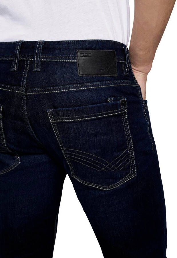 Tom Tailor 5-pocket jeans Marvin Straight met stretch en contraststiksels