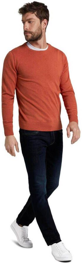 Tom Tailor 5-pocket jeans Marvin Straight met stretch en contraststiksels