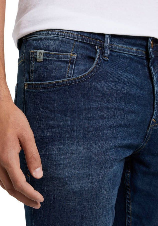 Tom Tailor Denim 5-pocket jeans PIERS met geruit patroon