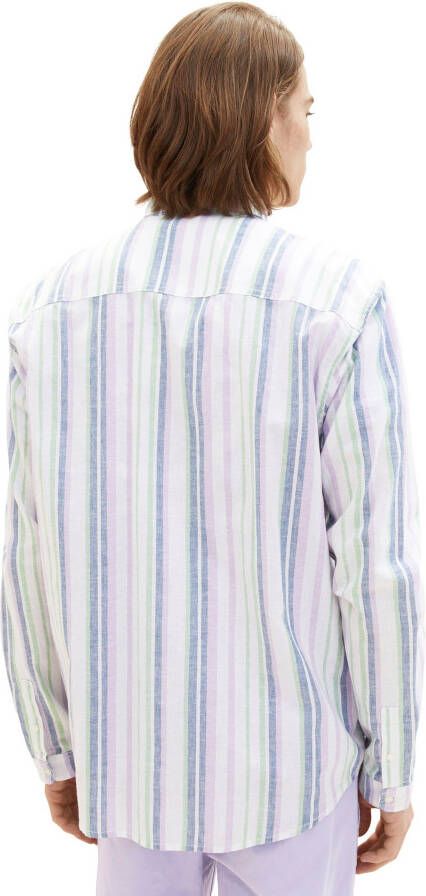 Tom Tailor Denim Overhemd met lange mouwen in gestreepte look