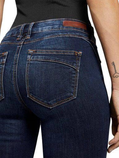 Tom Tailor Denim Skinny fit jeans JONA met sterke wassing en whiskering