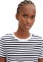 Tom Tailor Denim T-shirt met all-over streepmotief model 'modern stripe' - Thumbnail 4