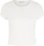 Tom Tailor Denim Kort T-shirt met geschulpte zoom - Thumbnail 7