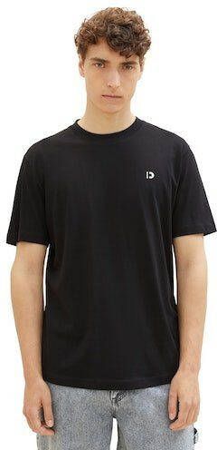 Tom Tailor Denim T-shirt Crewneck met kleine logoprint