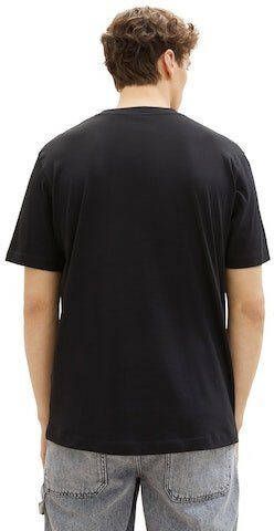 Tom Tailor Denim T-shirt Crewneck met kleine logoprint