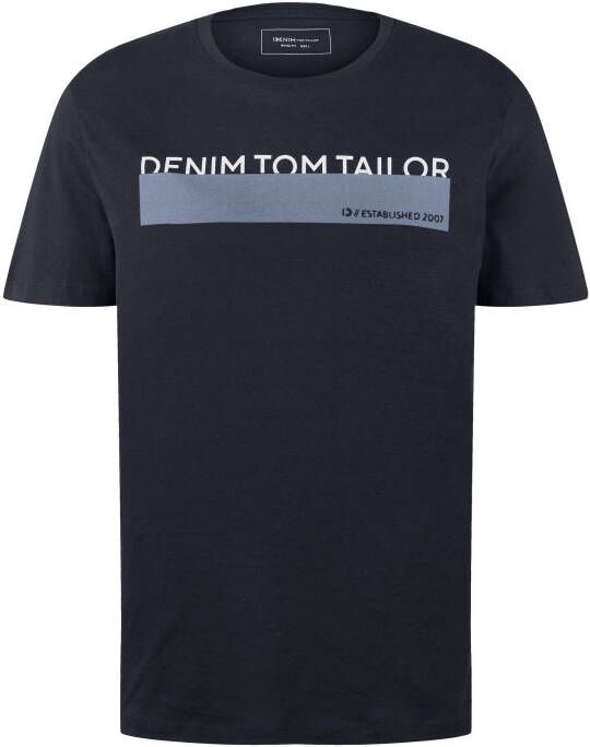 Tom Tailor Denim T-shirt in verschillende kleuren (set 3-delig)