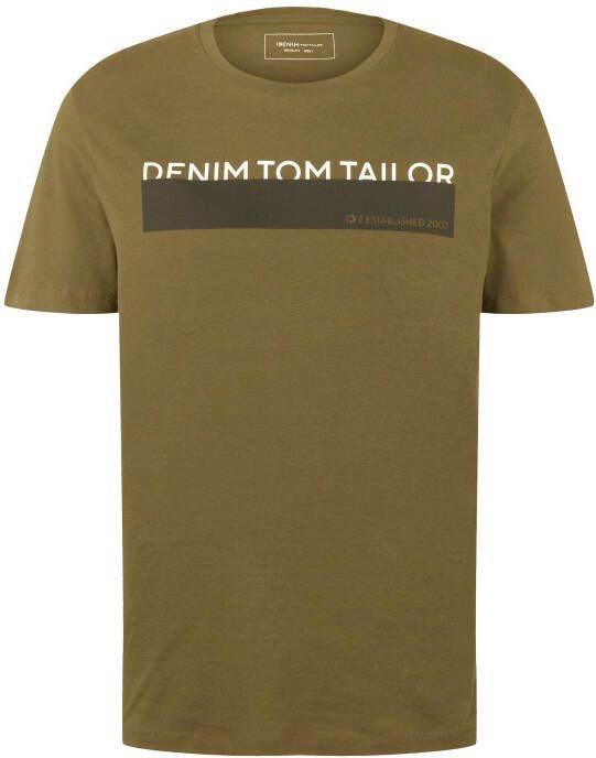 Tom Tailor Denim T-shirt in verschillende kleuren (set 3-delig)