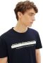 Tom Tailor Denim T-shirt met logo-frontprint - Thumbnail 4