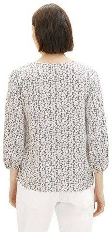 Tom Tailor Gedessineerde blouse met doorknoopsluiting