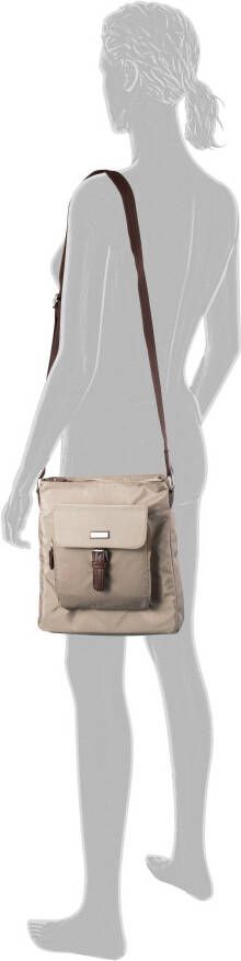 Tom Tailor Hobo-tas Rina van lichtgewicht nylon en ingewikkeld geweven riemband