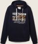Tom Tailor Hoodie met casual frontprint + borduursel - Thumbnail 6