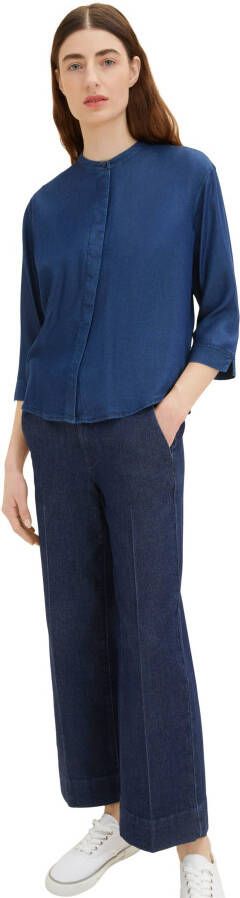 Tom Tailor Jeansblouse met ruches