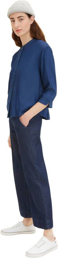 Tom Tailor Jeansblouse met ruches