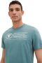 Tom Tailor T-shirt met statementprint model 'printed crewneck' - Thumbnail 4