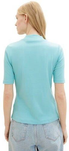 Tom Tailor Shirt met staande kraag in mooie kleurtinten
