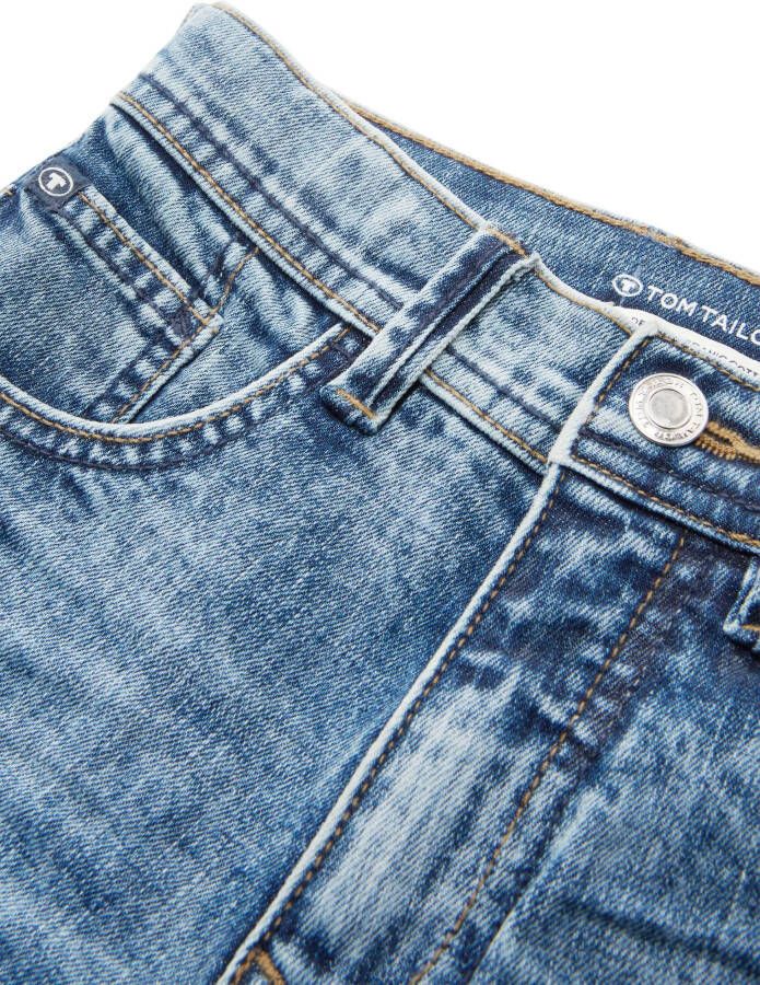 Tom Tailor Skinny fit jeans Mat met knoop- en ritssluiting