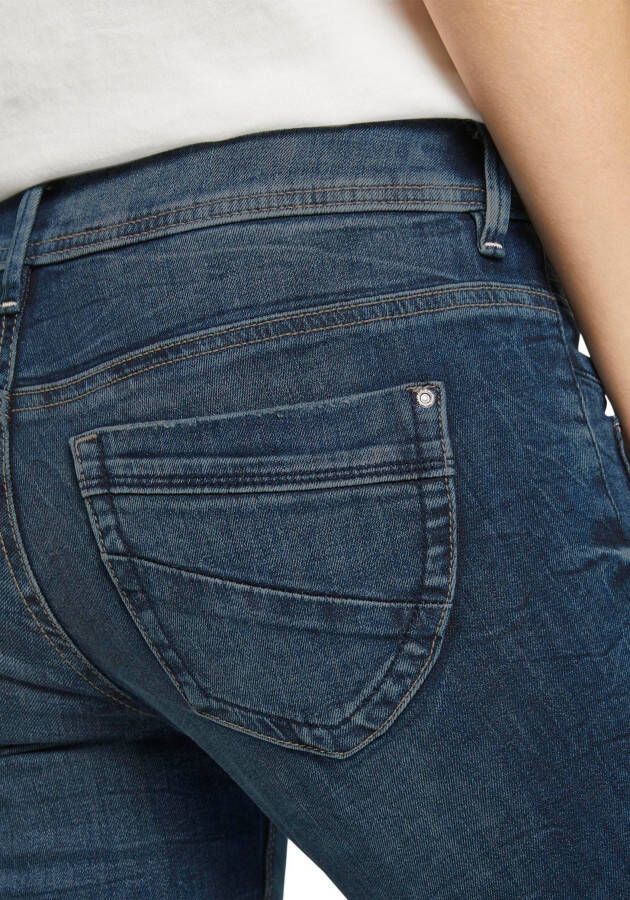 Tom Tailor Slim fit jeans Alexa Slim met knoopsluiting en decoratief gewatteerd juk