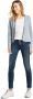 Tom Tailor Slim fit jeans Alexa Slim met knoopsluiting en decoratief gewatteerd juk - Thumbnail 4