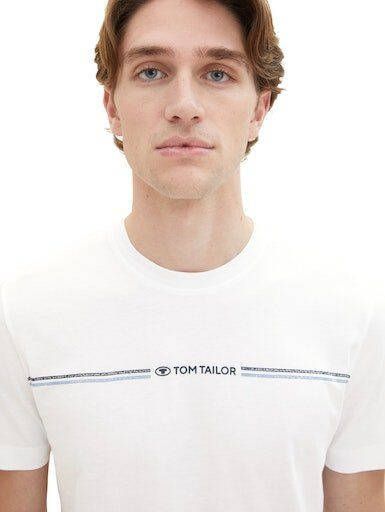 Tom Tailor T-shirt met logo-frontprint