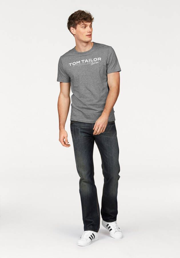Tom Tailor Shirt met ronde hals met logoprint
