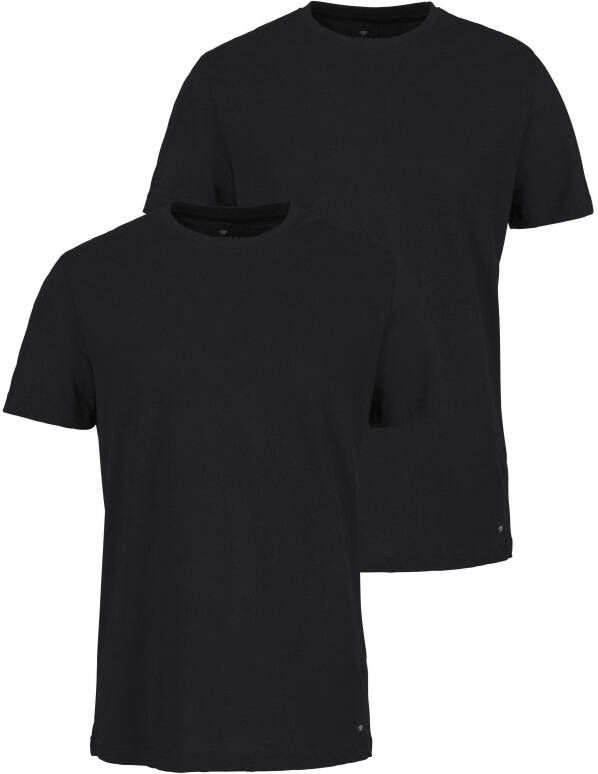 Tom Tailor T-shirt perfecte basic (Set van 2)