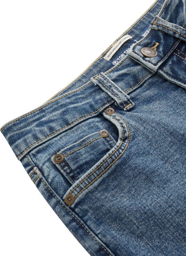 Tom Tailor Wijde jeans met knoop- en ritssluiting