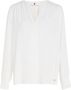 Tommy Hilfiger Relaxed Fit V-hals blouse White Dames - Thumbnail 6