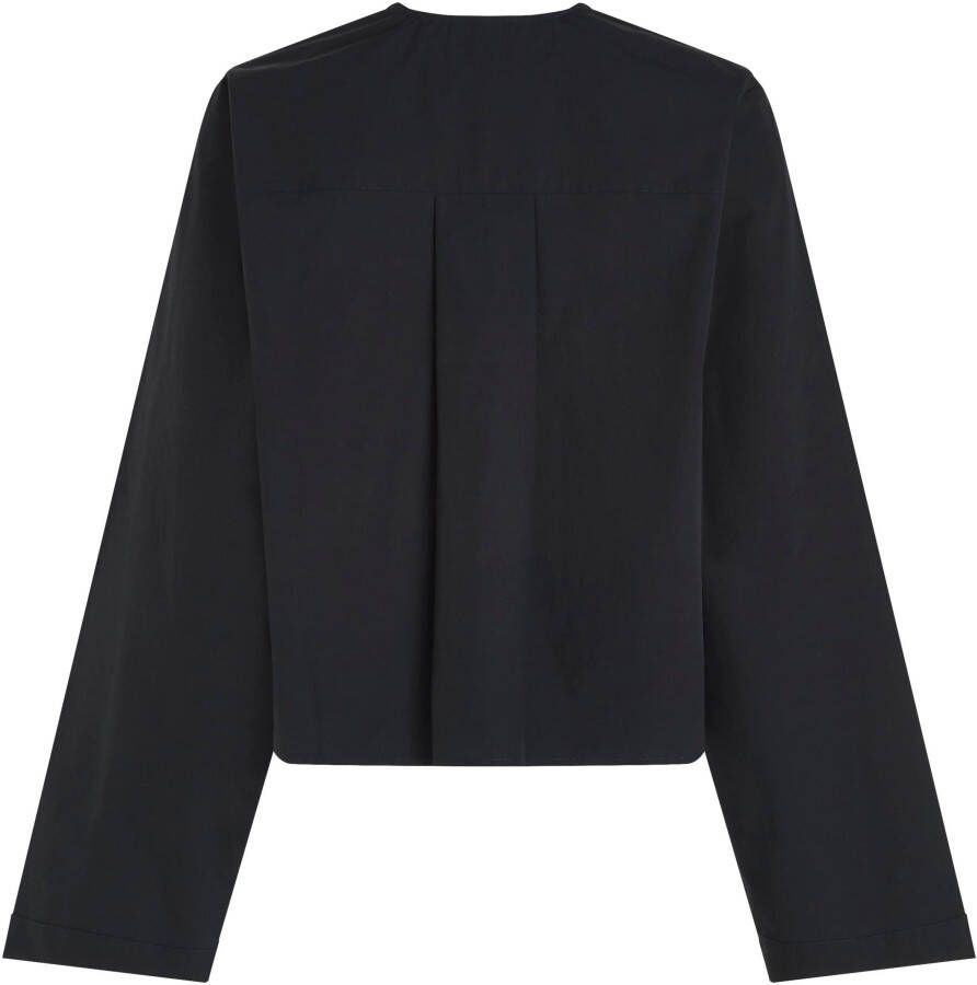 Tommy Hilfiger Blouse met lange mouwen met diepe serafino-halslijn