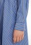 TOMMY HILFIGER Dames Jurken Org Co Stripe Midi Shirt Dress Blauw wit Gestreept - Thumbnail 7