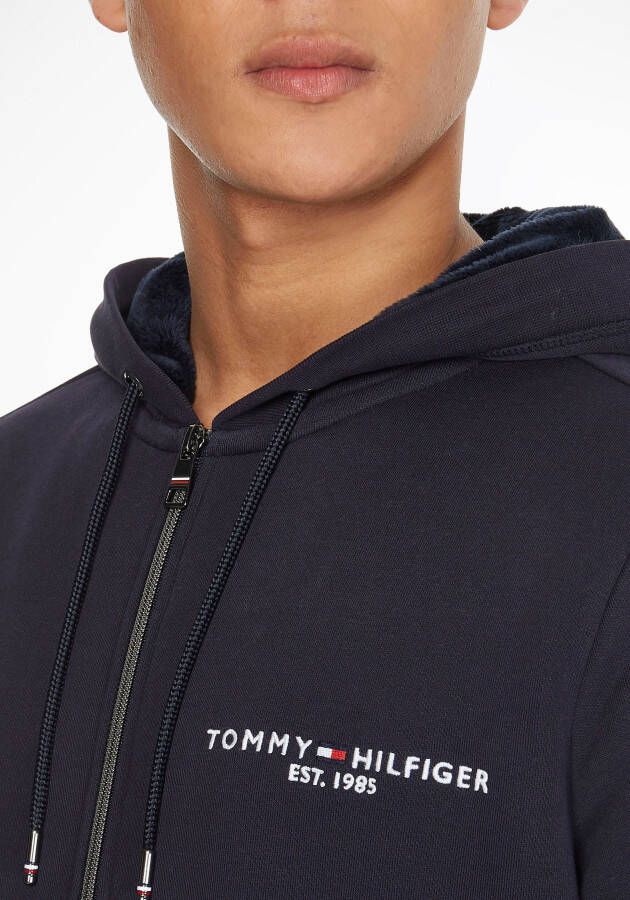 Tommy Hilfiger Capuchonsweatvest TOMMY LOGO FUR LINED HOODY