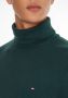 Tommy Hilfiger Donkergroene Coltrui Pima Org Ctn CAshmere Roll Neck - Thumbnail 9