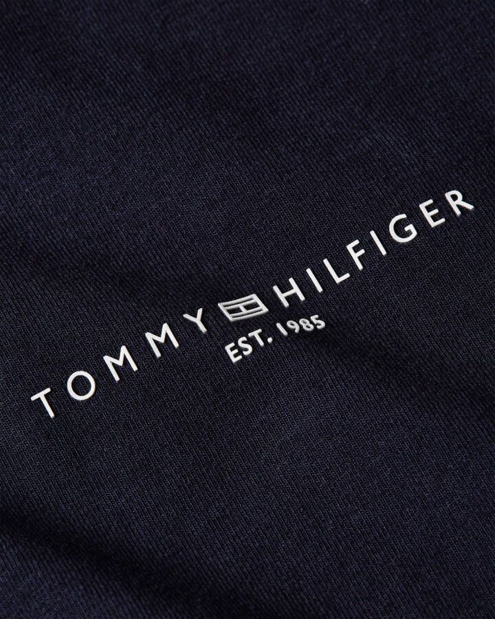Tommy Hilfiger Curve Shirt met lange mouwen CRV 1985 REG MINI CORP C-NK LS PLUS SIZE CURVE met Tommy Hilfiger mini-logo