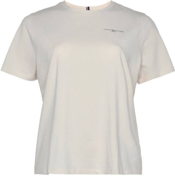 Tommy Hilfiger Curve Shirt met ronde hals PLUS SIZE CURVE met logo