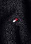 Tommy Hilfiger Zwarte Crewneck Sweater Geborduurde Vlag Black Heren - Thumbnail 3