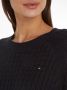 Tommy Hilfiger Gebreide trui CO MINI CABLE C-NECK SWEATER met geborduurd logo - Thumbnail 2