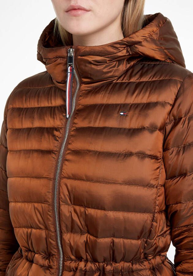 Tommy Hilfiger Gewatteerde jas met een rijgkoord in de taille