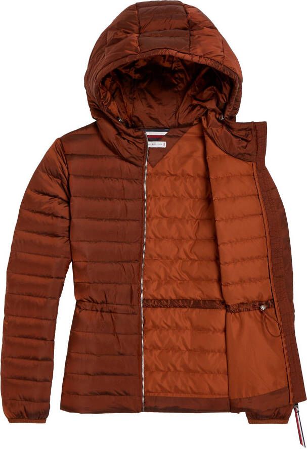 Tommy Hilfiger Gewatteerde jas met een rijgkoord in de taille