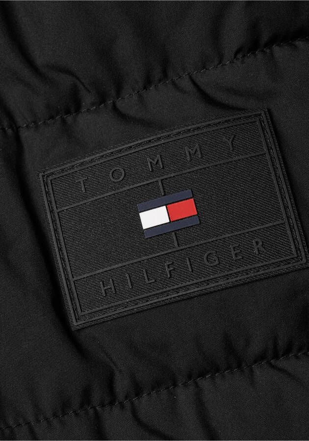 Tommy Hilfiger Gewatteerde jas BRANDED STAND COLLAR JACKET met opstaande kraag