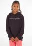 Tommy Hilfiger unisex hoodie met logo zwart Sweater Logo 104 - Thumbnail 6