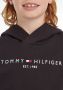 Tommy Hilfiger unisex hoodie met logo zwart Sweater Logo 128 - Thumbnail 7