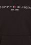 Tommy Hilfiger unisex hoodie met logo zwart Sweater Logo 104 - Thumbnail 10