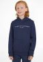 Tommy Hilfiger unisex hoodie met logo donkerblauw Sweater Logo 116 - Thumbnail 4